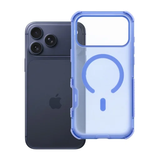  Apple iPhone 18 Pro Max / 17 Pro Max világoskék Forcell F-Protect BumperX MagSafe-kompatibilis hibrid tok - 1