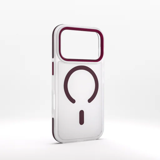 iPhone 17 Pro / 18 Pro tmavočerešňové puzdro Etteri Icy Mag - 2