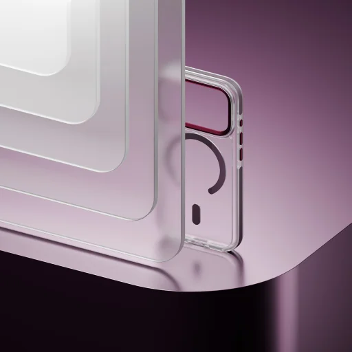 iPhone 17 Pro / 18 Pro tmavočerešňové puzdro Etteri Icy Mag - 5