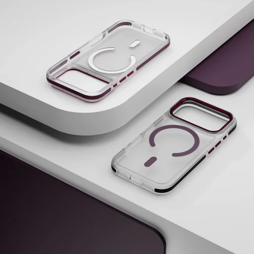 iPhone 17 Pro / 18 Pro tmavočerešňové puzdro Etteri Icy Mag - 6