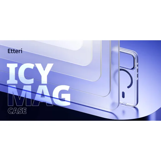 iPhone 17 Pro / 18 Pro nebesky modré puzdro Etteri Icy Mag - 8