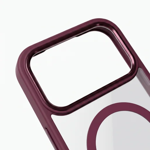 iPhone 17 Pro / 18 Pro tmavočerešňové puzdro TFO Color Clear Mag - 4
