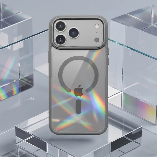 iPhone 17 Pro / 18 Pro strieborné puzdro TFO Color Clear Mag - 7