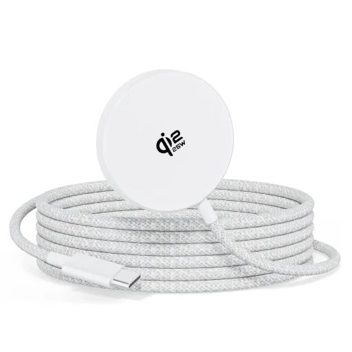 XO JH025 Qi2.2 magnetická bezdrôtová nabíjačka, biela - 1