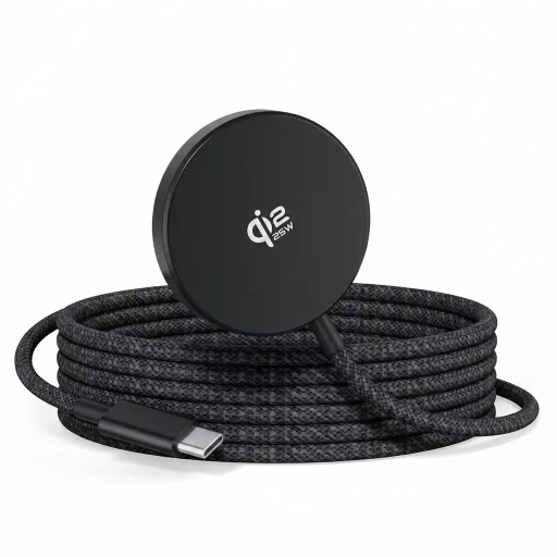 XO JH025 Qi2.2 magnetická bezdrôtová nabíjačka, čierna - 1