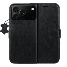 iPhone 17 Pro Max / 18 Pro Max 6,9" čierne kožené puzdro TFO Smart Luxe