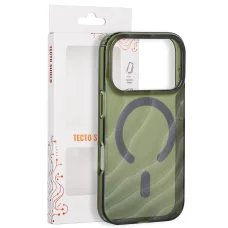 iPhone 17 Pro / 18 Pro, 6,3" tmavo olivovozelené puzdro Tecto Shield Desert Mag