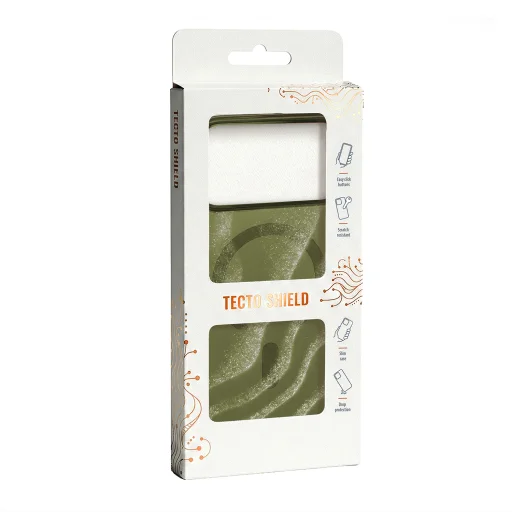 iPhone 17 Pro / 18 Pro, 6,3" tmavo olivovozelené puzdro Tecto Shield Desert Mag - 11