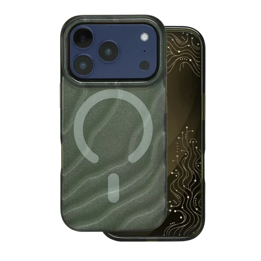 iPhone 17 Pro / 18 Pro, 6,3" tmavo olivovozelené puzdro Tecto Shield Desert Mag - 2