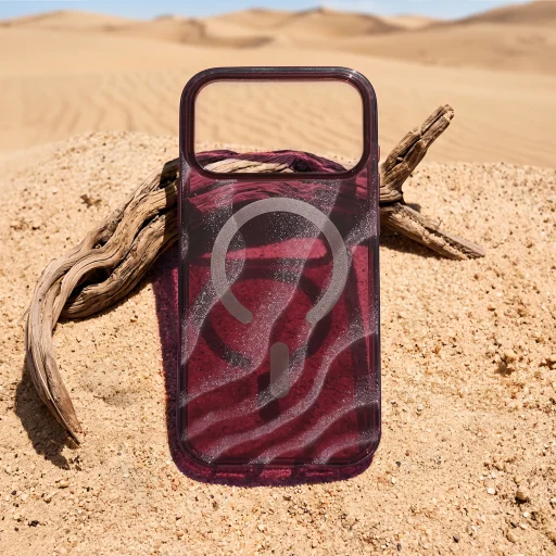 iPhone 17 Pro / 18 Pro 6,3 hüvelykes készülékhez, mahagóni Tecto Shield Desert Mag MagSafe tok - 12