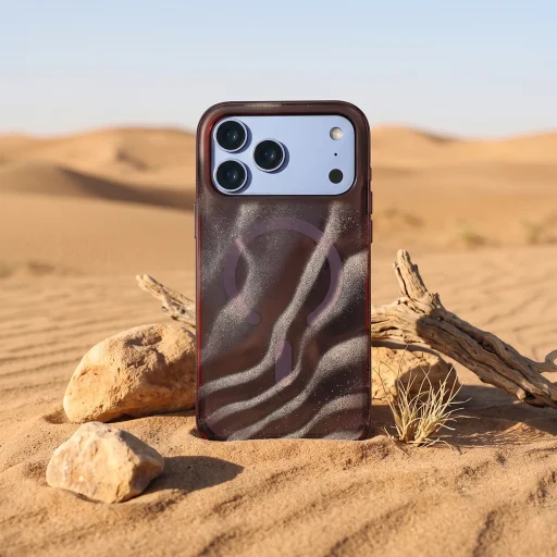  iPhone 17 Pro / 18 Pro 6,3 hüvelykes készülékhez, mahagóni Tecto Shield Desert Mag MagSafe tok - 14