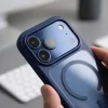 iPhone 17 Pro Max / 18 Pro Max sötétkék/átlátszó Tech-Protect MagOne MagSafe CC + Glass 2 darabos tok- és üvegvédő szett thumbnail