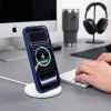 iPhone 17 Pro Max / 18 Pro Max sötétkék/átlátszó Tech-Protect MagOne MagSafe CC + Glass 2 darabos tok- és üvegvédő szett thumbnail
