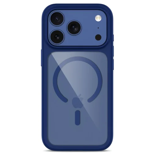 Tech-Protect MagOne MagSafe ovládanie kamery + ochranné tvrdené sklo balenie 2 ks iPhone 17 Pro / 18 Pro tmavomodrý/priehľadný kryt - 3