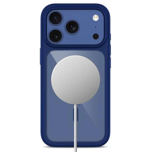 Tech-Protect MagOne MagSafe ovládanie kamery + ochranné tvrdené sklo balenie 2 ks iPhone 17 Pro / 18 Pro tmavomodrý/priehľadný kryt - 4