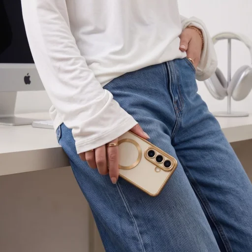 Tech-protect Magflex Magsafe Galaxy S26 Fe Shiny Gold puzdro - 6