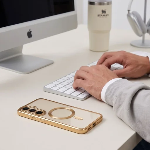 Tech-protect Magflex Magsafe Galaxy S26 Fe Shiny Gold puzdro - 8