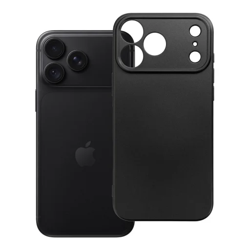  iPhone 18 Pro Max / 17 Pro Max fekete Metallic TPU tok - 16