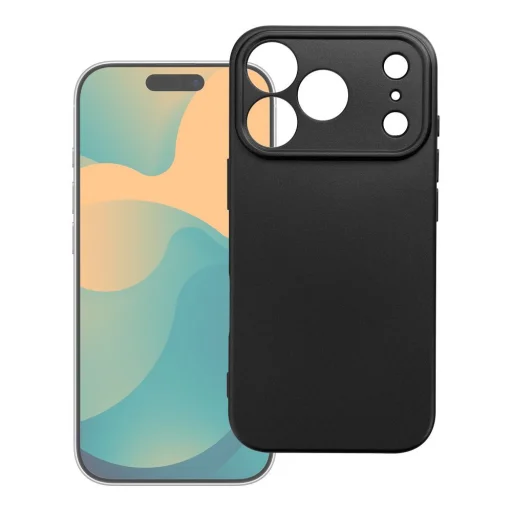  iPhone 18 Pro Max / 17 Pro Max fekete Metallic TPU tok - 10