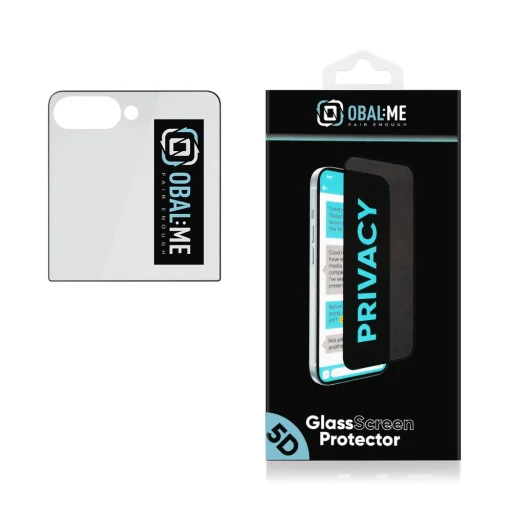 OBAL:ME Privacy 5D ochranné tvrdené sklo pre Samsung Galaxy Z Flip 8, čierne - 2