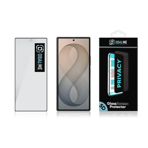 OBAL:ME 5D privátne tvrdené sklo pre Samsung Galaxy Z Fold 8 Ultra, čierne - 4