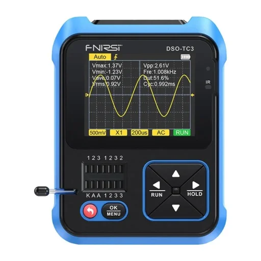 FNIRSI DSO-TC3 3 v 1 ručný digitálny osciloskop, tester tranzistorov a generátor signálu - 2