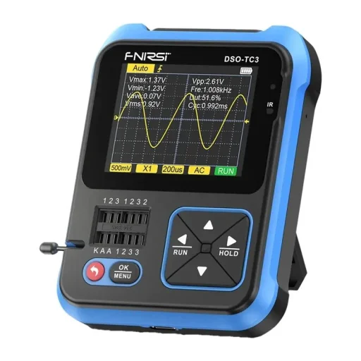 FNIRSI DSO-TC3 3 v 1 ručný digitálny osciloskop, tester tranzistorov a generátor signálu - 3