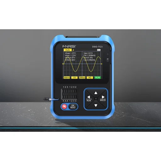FNIRSI DSO-TC3 3 v 1 ručný digitálny osciloskop, tester tranzistorov a generátor signálu - 8
