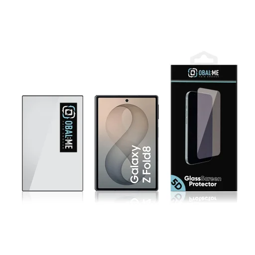OBAL:ME 5D kijelzővédő üveg Samsung Galaxy Z Fold 8 készülékhez, fekete - 3