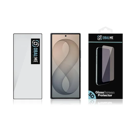 OBAL:ME 5D tvrdené ochranné sklo pre Samsung Galaxy Z Fold 8 Ultra čierne - 3