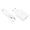 Blue Star sieťová nabíjačka USB-C QC 4.0 / PD 3 A 35 W, s káblom USB-C – USB-C, TFB-TC-25WPD, biela thumbnail