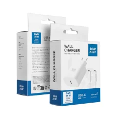Blue Star sieťová nabíjačka USB-C QC 4.0 / PD 3 A 35 W, s káblom USB-C – USB-C, TFB-TC-25WPD, biela