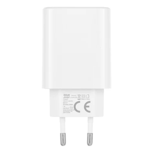Blue Star sieťová nabíjačka USB-C QC 4.0 / PD 3 A 35 W, s káblom USB-C – USB-C, TFB-TC-25WPD, biela - 4