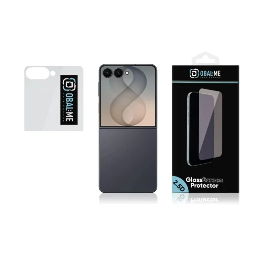 OBAL:ME 2.5D edzett üveg kijelzővédő Samsung Galaxy Z Flip 8 készülékhez, átlátszó - 3