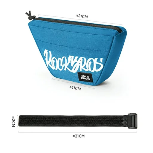 Rockbros G011 Flash Journey trapézová taška na riadidlá 0,7 l – modrá - 2