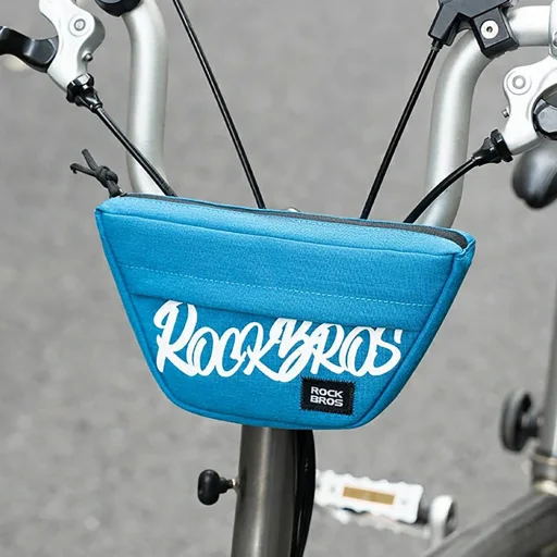 Rockbros G011 Flash Journey trapézová taška na riadidlá 0,7 l – modrá - 3