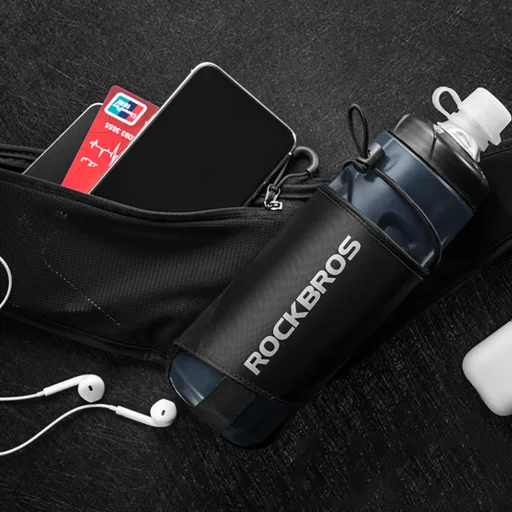 Rockbros D45 cyklistická ľadvinka s držiakom na fľašu – čierna - 3