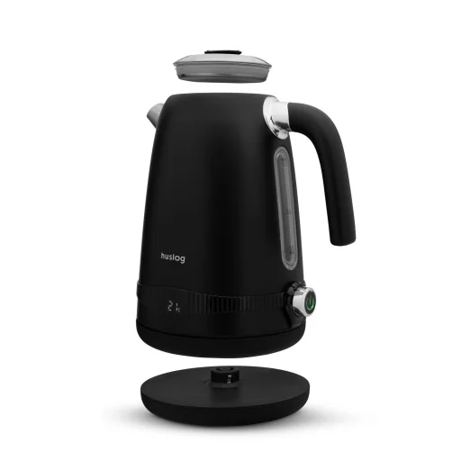 Huslog retro rýchlovarná kanvica s reguláciou teploty, čierna, 1,7 l, 2200 W - 2