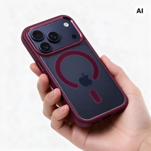 iPhone 18 Pro / 17 Pro tmavočerešňové puzdro Color Edge Mag Cover kompatibilné s MagSafe - 9