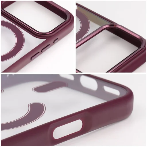 iPhone 18 Pro / 17 Pro tmavočerešňové puzdro Color Edge Mag Cover kompatibilné s MagSafe - 11