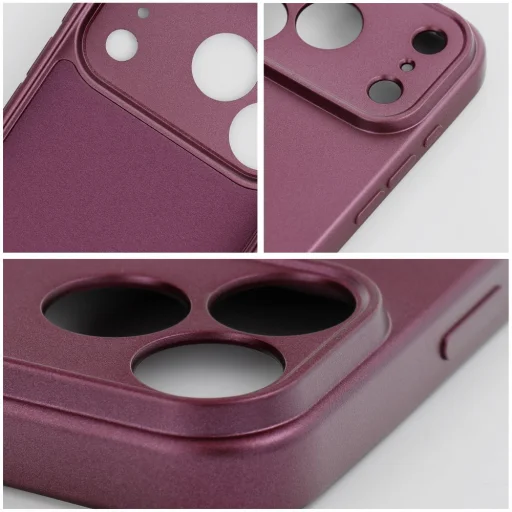  iPhone 18 Pro / 17 Pro Sötét cseresznye Metallic tok - 6