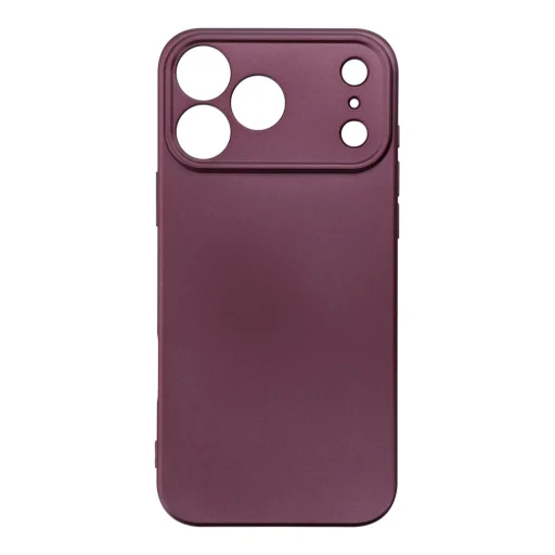 iPhone 18 Pro Max / 17 Pro Max tmavočerešňové metalické puzdro - 1