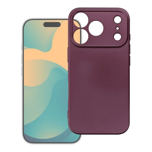  iPhone 18 Pro Max / 17 Pro Max sötét cseresznye Metallic tok - 2