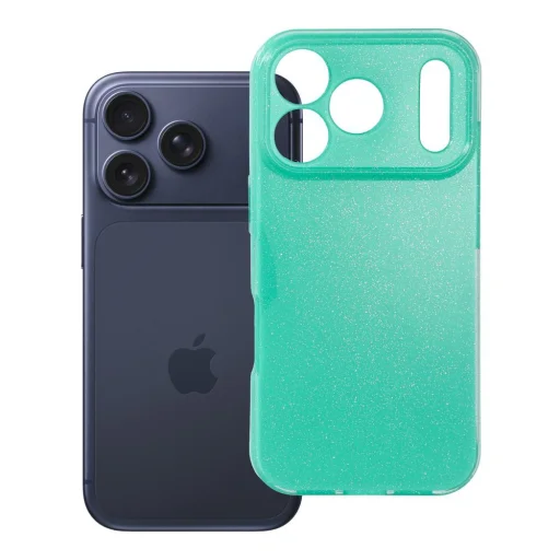 iPhone 18 Pro / 17 Pro átlátszó, 2 mm-es Blink menta tok - 2