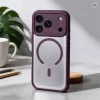  iPhone 18 Pro Max / 17 Pro Max sötét cseresznye Full Matte Mag Cover MagSafe-kompatibilis tok thumbnail