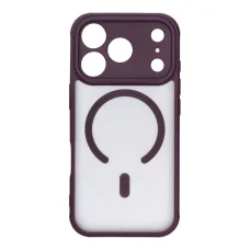  iPhone 18 Pro / 17 Pro Sötét cseresznye Full Matte Mag Cover MagSafe-kompatibilis tok