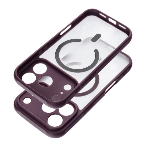  iPhone 18 Pro Max / 17 Pro Max sötét cseresznye Full Matte Mag Cover MagSafe-kompatibilis tok - 4