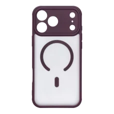 iPhone 18 Pro Max / 17 Pro Max sötét cseresznye Full Matte Mag Cover MagSafe-kompatibilis tok