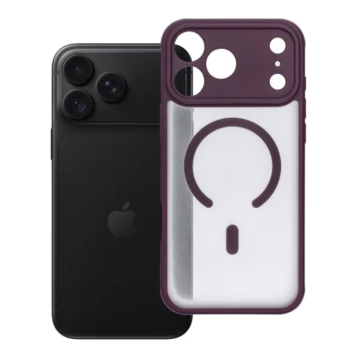  iPhone 18 Pro Max / 17 Pro Max sötét cseresznye Full Matte Mag Cover MagSafe-kompatibilis tok - 6