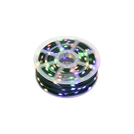 HOME LED508DM DOT LED-es fényfüzér, 50 méter, 500db színes DOT LED, 8 program, időzítő, IP44, hálózati tápellátás, kül- és beltéri kivitel - 1